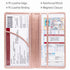 CANOPUS Big Rose Gold Car Registration and Insurance Holder, PU Leather Card Holder, Vehicle Glove Box Organizer for Auto, SUV, Truck